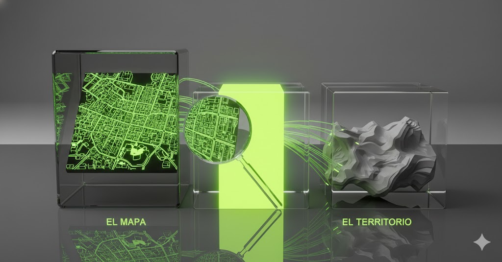 imagen que representa mapa y terrirtorio, PNL, coaching - Ana Apesteguia